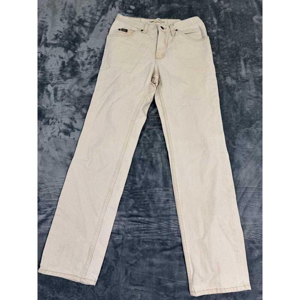 Lee Regular Fit Mens Jeans Size 30 Beige Cotton Classic Pants